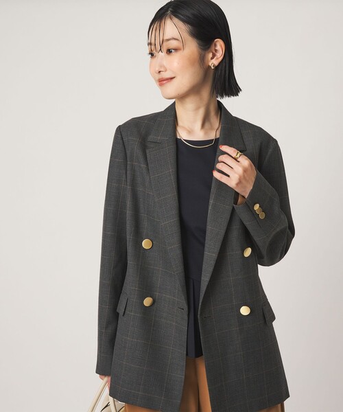 BALENCIAGA バレンシアガ テーラードジャケット 金ボタン 深緑 BALENCIAGA（バレンシアガ） テーラードジャケット 34 ネイビー