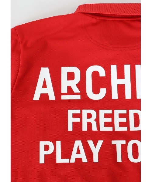 archivio（アルチビオ） 半袖ポロシャツ 46 レッド メンズ : ZOZOTOWN