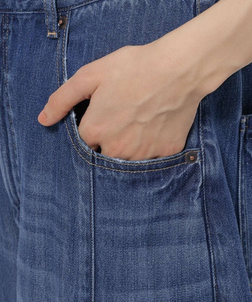 「niko and...」 デニムパンツ SMALL グリーン レディース_画像2