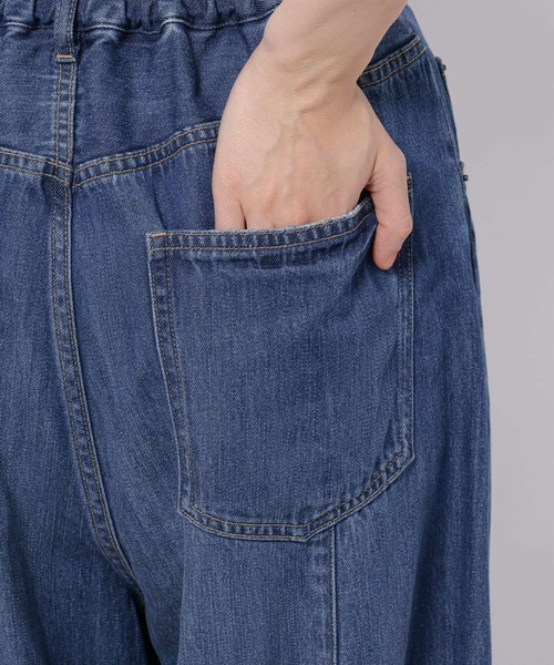 「niko and...」 デニムパンツ SMALL グリーン レディース_画像3