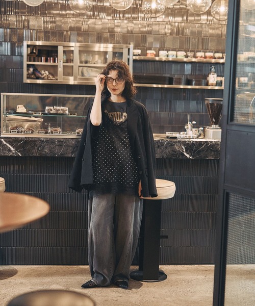 「niko and...」 デニムパンツ SMALL グリーン レディース_画像6