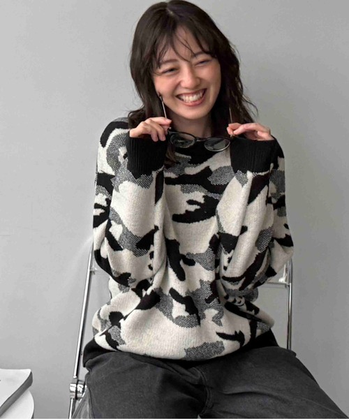 AS KNOW AS（アズノゥアズ） ニット セーター アニマル選びジャガード