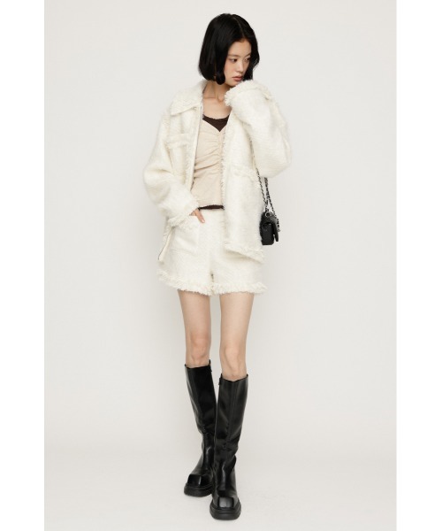 SLY（スライ） スラックス パンツ 「限定カラーあり」FLUFFY TWEED S