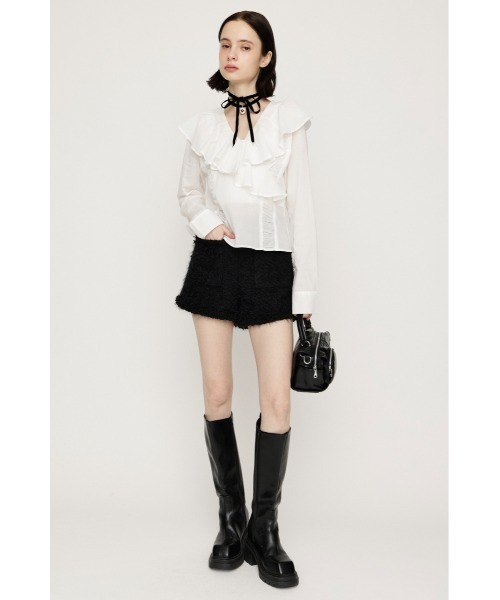 SLY（スライ） スラックス パンツ 「限定カラーあり」FLUFFY TWEED S