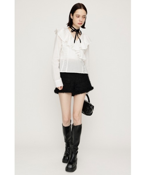 SLY（スライ） スラックス パンツ 「限定カラーあり」FLUFFY TWEED S