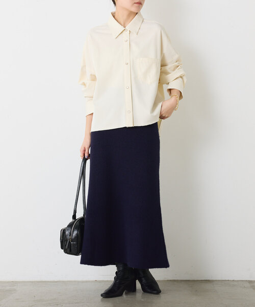 「COLLAGE GALLARDAGALANTE」 「Q.anos」長袖シャツ FREE ブルー レディース_画像9