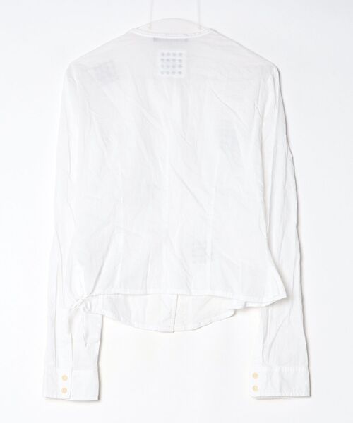 「MARITHE + FRANCOIS GIRBAUD」 長袖ブラウス M ホワイト レディース_画像2