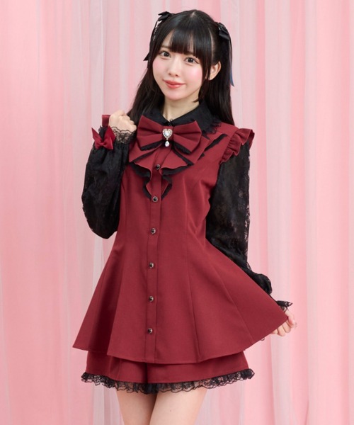 Secret Honey（シークレットハニー） セットアップ レース袖ラッフル