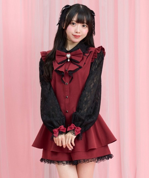 Secret Honey（シークレットハニー） セットアップ レース袖ラッフル