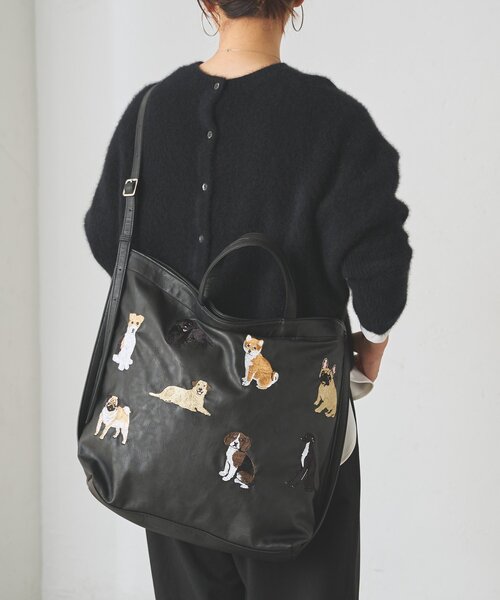 BEARDSLEY（ビアズリー） トートバッグ Dog刺繍トートバッグ
