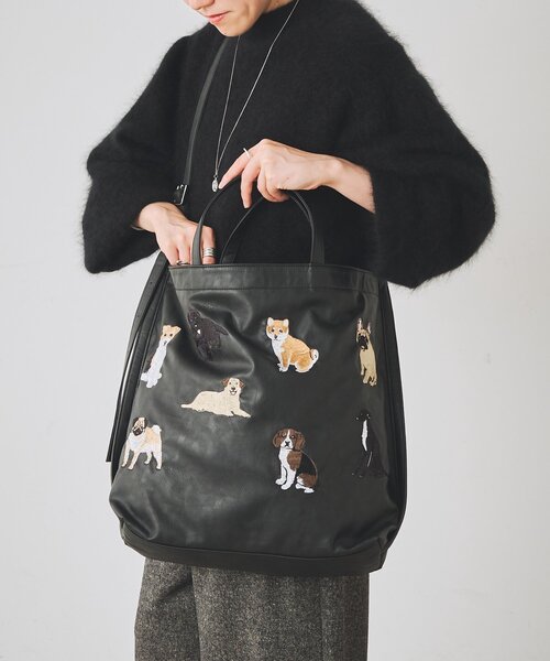 BEARDSLEY（ビアズリー） トートバッグ Dog刺繍トートバッグ