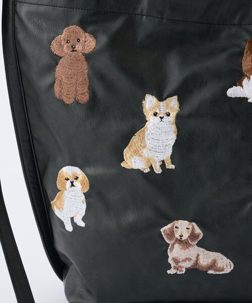BEARDSLEY（ビアズリー） トートバッグ Dog刺繍トートバッグ