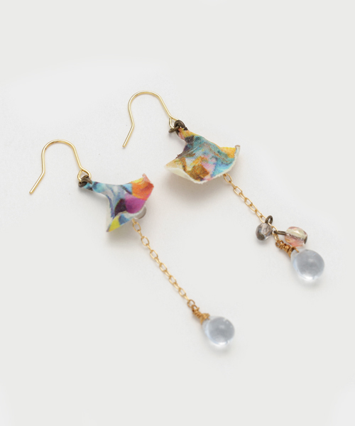 白妙◆一点物✧希少✧ピンクオパラズドウッドピアス 白妙様専用◇一点物✧希少✧ピンクオパラズドウッドピアス