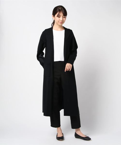 Re.Verofonna ニット バックタック切替ロングカーディガン