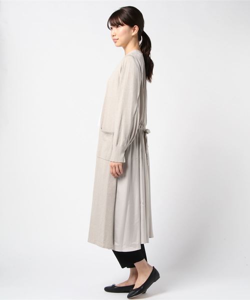 Re.Verofonna ニット バックタック切替ロングカーディガン