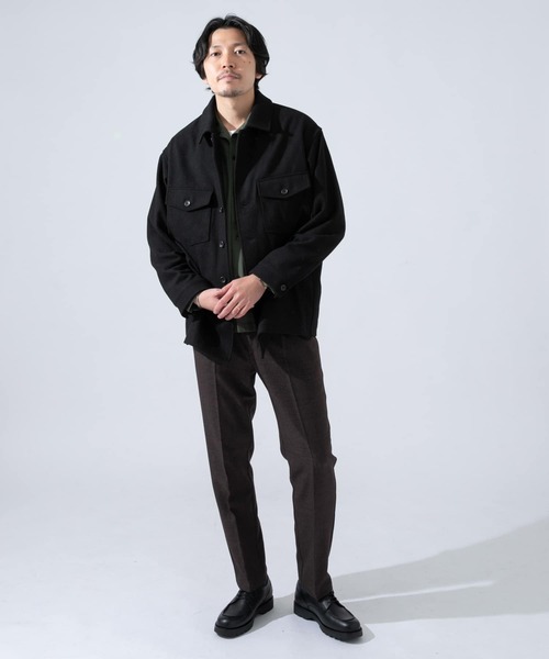 edition MEN オーバーサイズ メルトンウール ショートコート Sサイズ edition MEN オーバーサイズ メルトンウール ショートコート Sサイズ