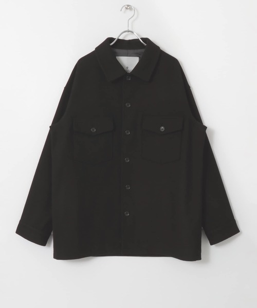 URBAN RESEARCH メルトンショートコートジャケット L URBAN RESEARCH ROSSO MEN コート ジャケット ウールメルトンショート