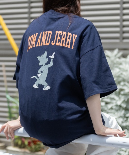 tシャツ 「40I」「Tom ＆ Jerry/トム ジェリー」フロント/バック