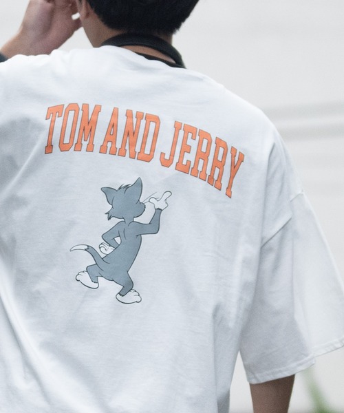 トップス Jerry tシャツ 「40I」「Tom ＆ Jerry/トム ジェリー」フロント/バック