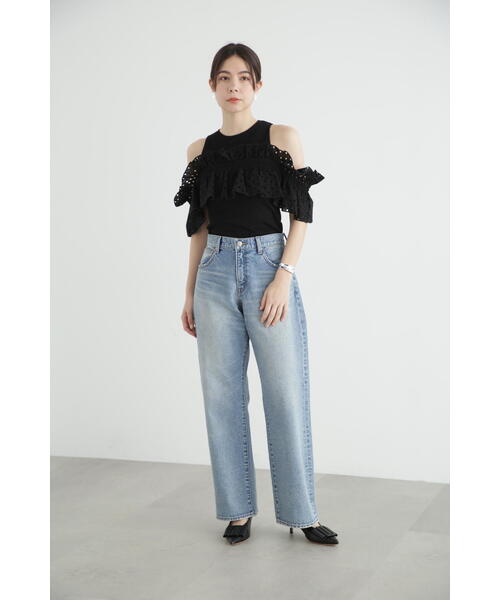 JILL STUART ジルスチュアート コットンローンエンブロイダリー パンツ JILL STUART tシャツ コットンエンブロイダリードッキング