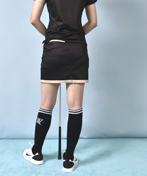 COMONGOLF ゴルフ ラップ風 デザイン ミニスカート レディース