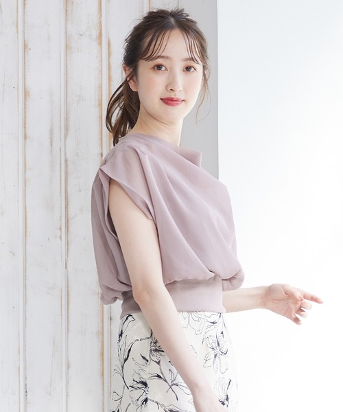 12Twelve Agenda（トゥエルブ アジェンダ） tシャツ ドレープネック