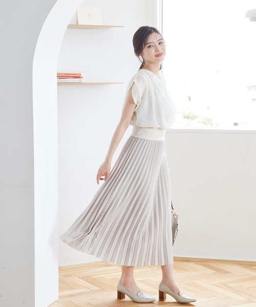 12Twelve Agenda tシャツ ドレープネックインナー付プルオーバー