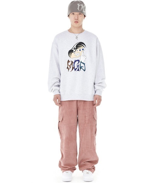 トレーナー スウェット 「mahagrid/マハグリッド」HUSH SWEATSHIRT/ハッシュスウェット レディース メンズ MAHAGRID トレーナー スウェット 「mahagrid/マハグリッド」HUSH