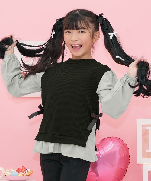 モナリザベベ　トップス キッズ 子供服 女の子 MONNALISA モナリザベベ トップス キッズ 子供服 女の子