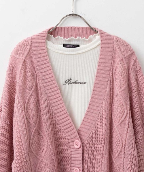 RICH MIX（リッチミックス） カーディガン ニットカーディガン+