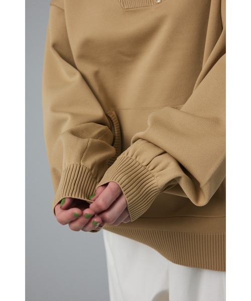 HeRIN.CYE ニット セーター Boy friend half zip tops (ボーイフレンド