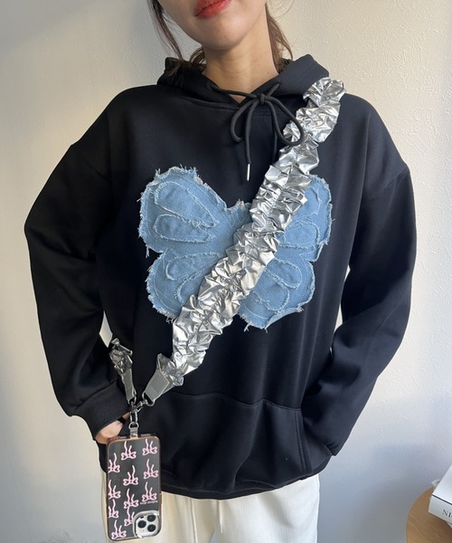 パーカー バタフライドッキング裏起毛フーディ/パーカー/スウェット レディース | LACーVERT | 12