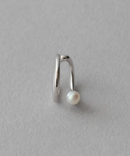 ete bijoux（エテ ビジュー） イヤーカフ K10WG パール ピークカフ