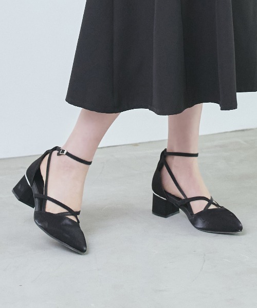 RUIRUE BOUTIQUE（ルイルエブティック） パンプス クロスストラップ
