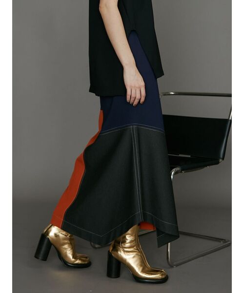 スカート カラーブロックスカート レディース : 81307545 : ZOZOTOWN  