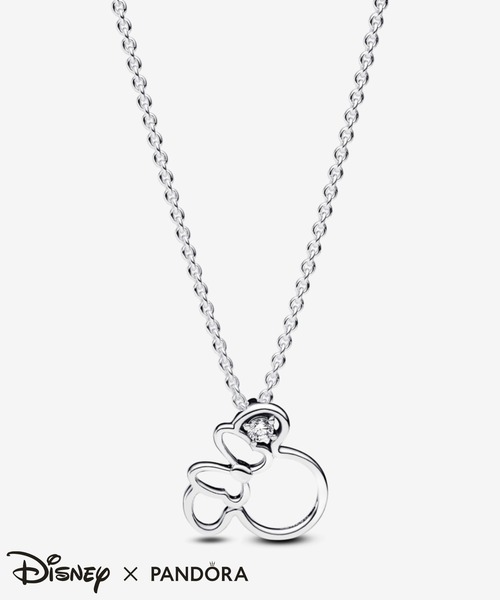 PANDORA（パンドラ） ネックレス ディズニー ミニーマウス シルエット