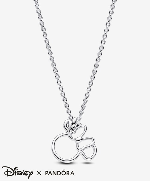 PANDORA（パンドラ） ネックレス ディズニー ミニーマウス シルエット