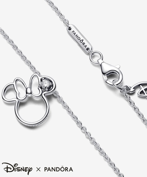 PANDORA（パンドラ） ネックレス ディズニー ミニーマウス シルエット