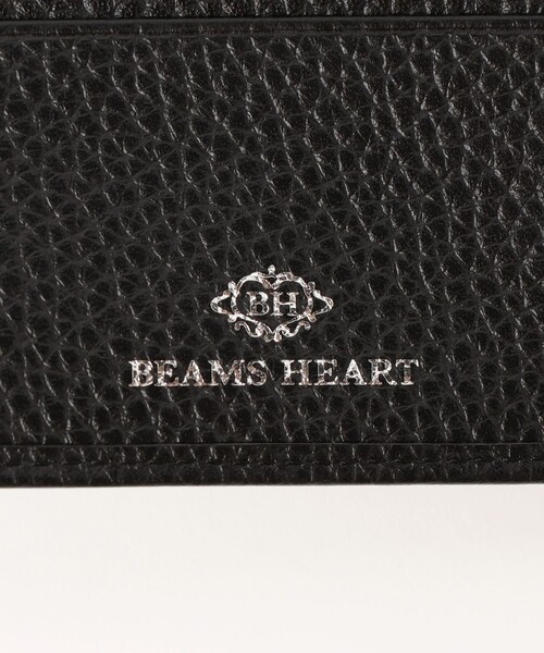 BEAMS HEART 二つ折り財布 黒 BEAMS HEART 財布 「ユニセックス」シュリンク 二つ折り