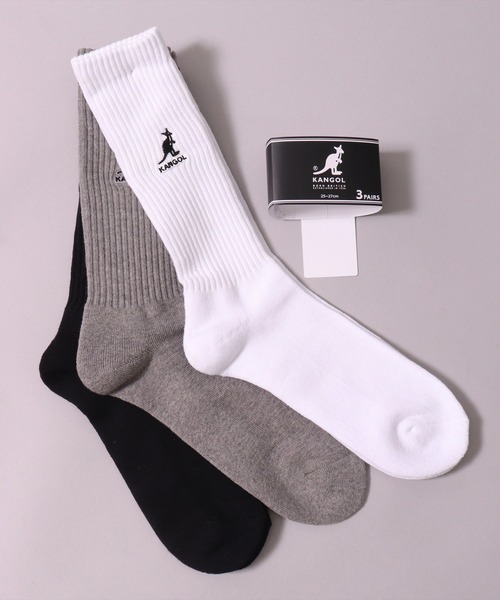 KANGOL 靴下 (GA)「KANGOL」「3足セット」ブランドロゴマーク