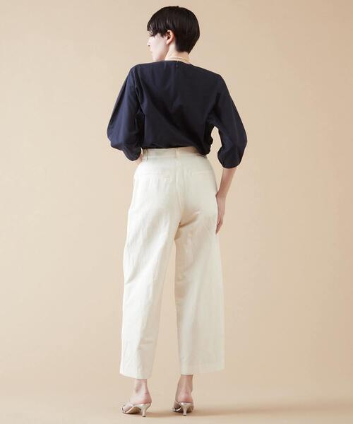 [クリーニング済] yori コットンダブルタックパンツ ウールタックパンツ | secret page| yori