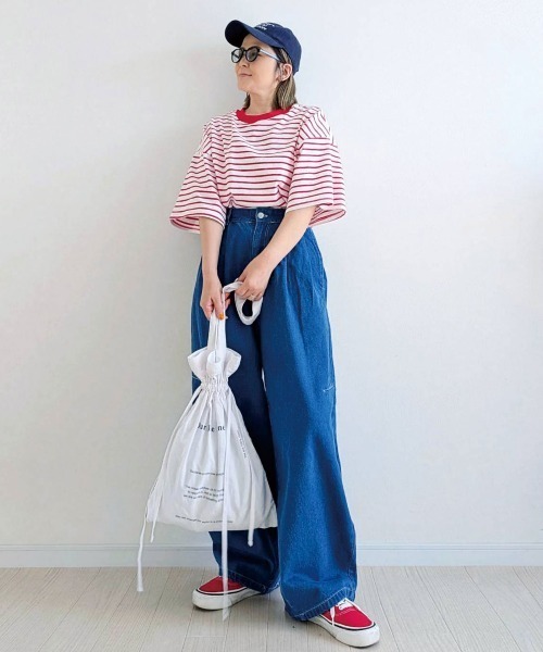 CORNERS（コーナーズ） tシャツ 半袖 CORNERS by yui カラーボーダー