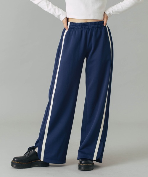 X-girl（エックスガール） パンツ TRACK JERSEY PANTS レディース