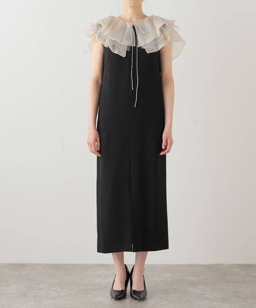 La TOTALITE（ラ トータリテ） ドレス グロッシーマルチラッフルドレス