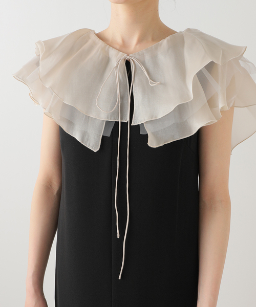 La TOTALITE（ラ トータリテ） ドレス グロッシーマルチラッフルドレス