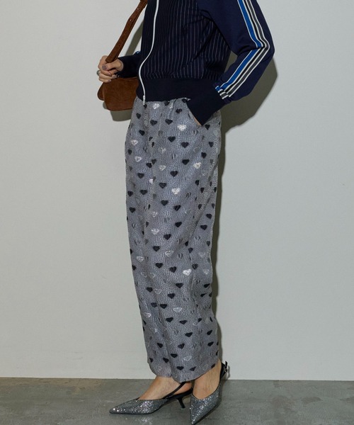 MAISON SPECIAL パンツ Heart Jacquard Pants/ハートジャガード