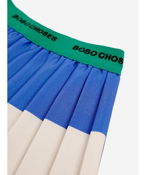 BOBO CHOSES（ボボショーズ） スカート Color Block pleated woven
