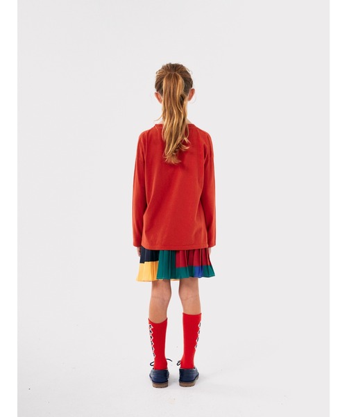 BOBO CHOSES プリーツスカート 110cm マルチカラー BOBO CHOSES（ボボショーズ） スカート Color Block pleated woven