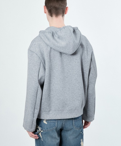 M TO R パーカー BIG EYELET STUCK HOODIE レディース メンズ