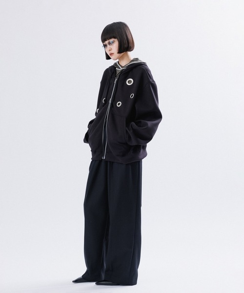 トップス M TO R BIG EYELET STUCK HOODIE 38 ADAM ET ROPE'｜BIG EYELET STUCK HOODIE | Rakuten Fashion